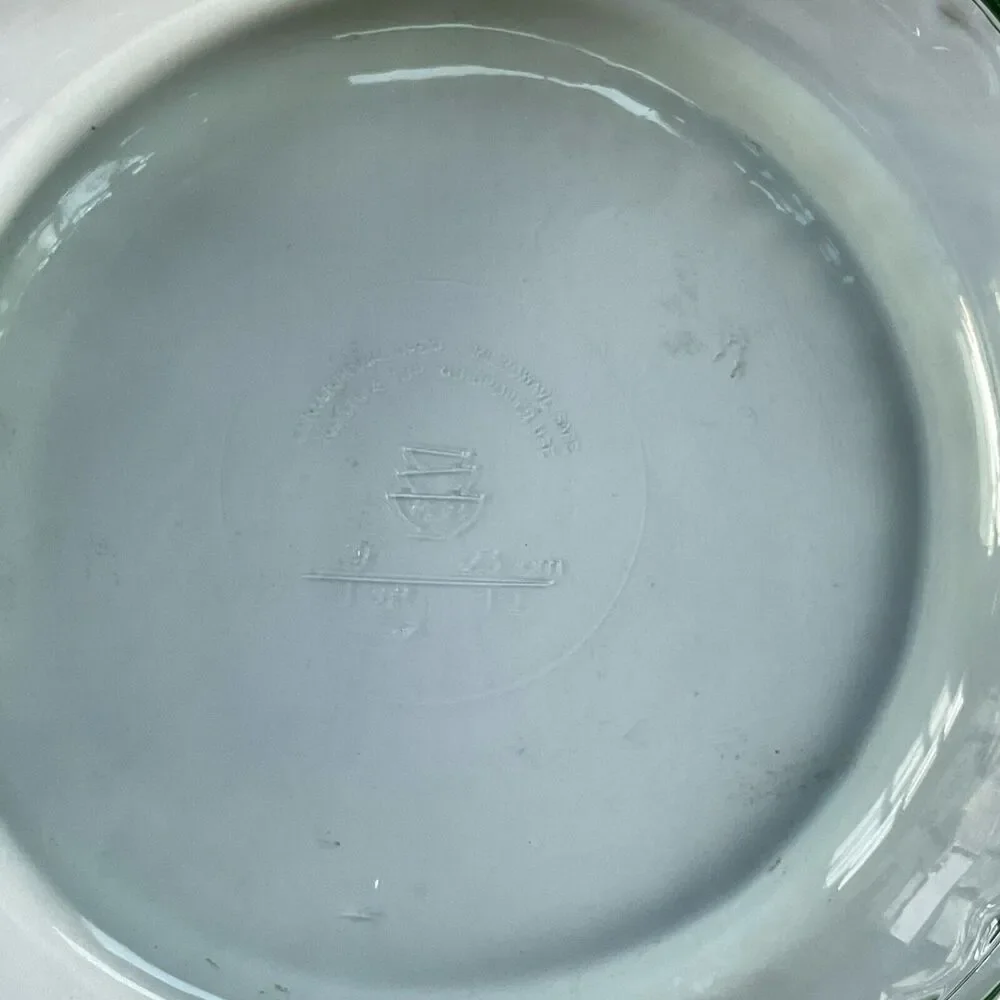 Martha Stewart Everyday MSE‎ Green Glass Ribbed Pie Plate Dish 9 inch Round 1QT